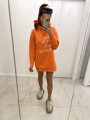 Oranges langes Damen-Sweatshirt BLZ30-22