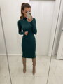 Rollkragenkleid für Damen in der Farbe Smaragd SUK88-21