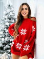 Damen Pullover SUK-DZ23-23 mit Weihnachtsmotiv 