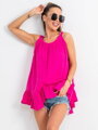 T-Shirt mit Volants BLK72-23 rosa