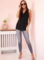 Damen-Satin-Top 7691