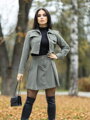 Moderné croptop sako VSB LISA oliva