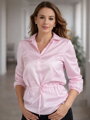 VERSABE Damen Bluse mit Gürtel in der Taille VS-DK 1846 rosa