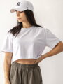 Damen Basic weißes Croptop VSB LILLY