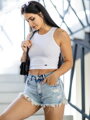 Damen VSB LOLLY Croptop in Weiß 
