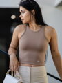 Croptop VSB LOLLY braun