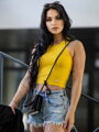 Sommer Crop-Top VSB LOLLY gelb