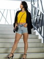 Sommer Crop-Top VSB LOLLY gelb