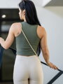 Damen Croptop VSB LOLLY olivgrün