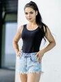 Damen TANK TOP 2786 schwarz/weiß