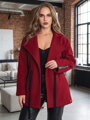 Dámsky kabát VSB ESTER v burgundy farbe