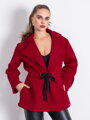 Dámsky kabát VSB ESTER v burgundy farbe