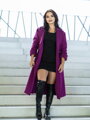 Elegantný kabát VSB KLOE fialový