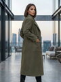 Damen Bequemer Mantel VSB KLOE grün