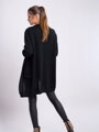 Langer gestrickter Cardigan MERYL schwarz