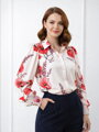 Dámska kvetinová VSB blúzka s vlčími makmi