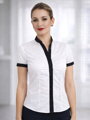 Weiße Damenbluse Slim Fit VS-DK1720