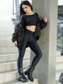 Schwarze Leggings VSB CLASSIC NEWSKIN 