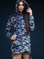 Sweatshirtkleid oder verlängertes Sweatshirt VSB ARMY SOPHII grau