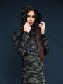 Sweatshirtkleid oder verlängertes Sweatshirt VSB ARMY SOPHII grün