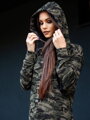 Sweatshirtkleid oder verlängertes Sweatshirt VSB ARMY SOPHII grün
