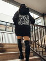 Damen Hoodie QR Code VSB schwarz