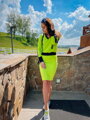 Damen-Kapuzenpullover VSB neongrün