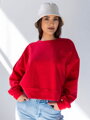 Kurzes Damen-Sweatshirt  VSB JELLY rot