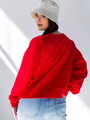 Kurzes Damen-Sweatshirt  VSB JELLY rot 