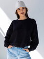 Bequemes Sweatshirt für Damen VSB JELLY schwarz
