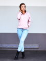 Damen Sweatshirt mit Kapuze VSB-SANDRA puder-rosa