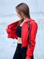 Kurzes Crop-Top Sweatshirt VSB LEA rot