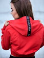 Kurzes Crop-Top Sweatshirt VSB LEA rot