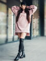 Langes Damen-Sweatshirt VSB WELLA rosa