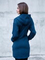 Damen-Sweatjacke VSB SOPHIA blau mit Reißverschluss