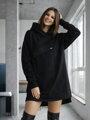 Damen-Oversize-Sweatshirt VSB WELLA schwarz