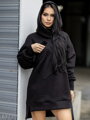 Damen-Oversize-Sweatshirt VSB WELLA schwarz