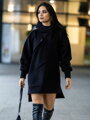 Damen-Oversize-Sweatshirt VSB WELLA schwarz