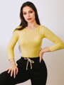 Damen T-Shirt MILA mit Boot Ausschnitt VS-DT1905 gelb