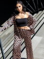 Damen Sommerhose VSB ADELE gold-schwarz