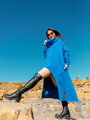 Damenponcho VSB_collection LONG blau
