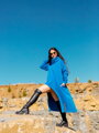 Damenponcho VSB_collection LONG blau