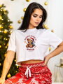 Weihnachts-VSB-Damenpyjama rot