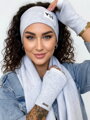  VSB Set Schal + Stirnband+ Handschuhe grau