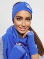VSB Sweat-Set Schal + Stirnband + Handschuhe Blau