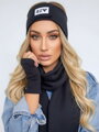  VSB Set Schal + Stirnband+ Handschuhe schwarz