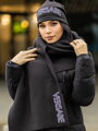 Damen VSB NELA Set Schal + Mütze schwarz