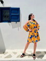 VERSABE Sommerkleid für Damen VS-SA 1908 Oversize mit Blumenmuster