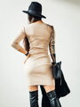 Damen-VSB-Kleid mit Ausschnitt HELA beige
