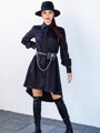 Stilvolle Blusenkleid VSB GRÉTTA schwarz